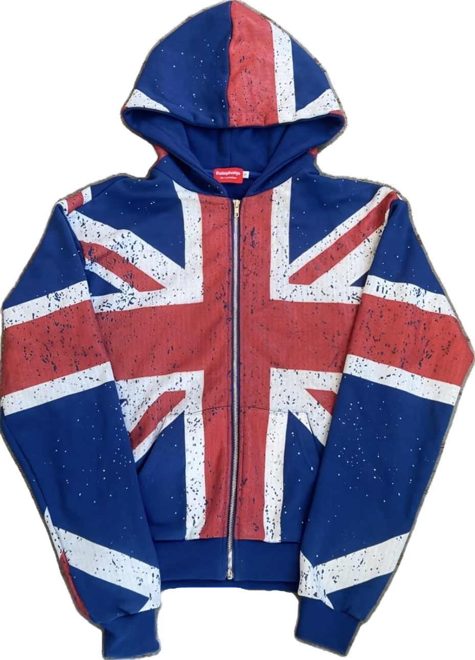 "U.K" zip up